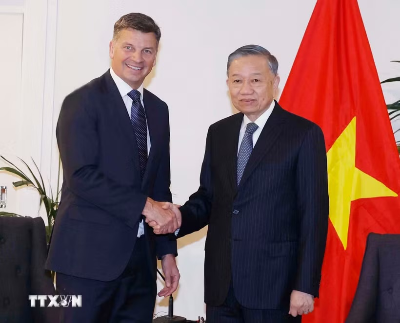 Tổng Bí thư, Chủ tịch nước Tô Lâm tiếp Lãnh tụ Liên đảng Tự do - Quốc gia Australia
